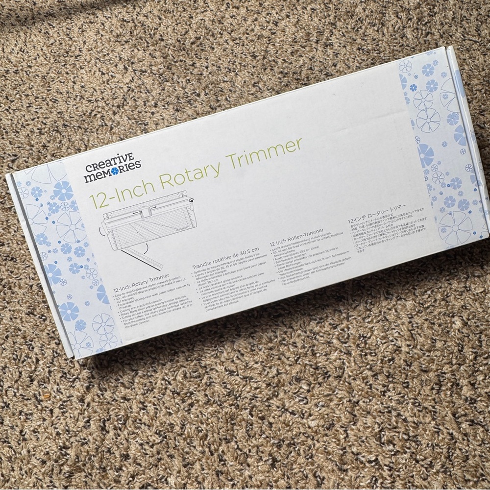 Creative Memories 12-inch Rotary Trimmer Blue Craft Scrapbooking